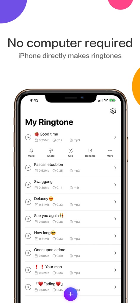 Ringtones Maker - the ring app - On-Device Creation