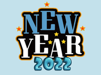 New Year 2022 Eve Stickers