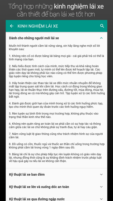 Thi bằng lái ô tô, xe máy Screenshot