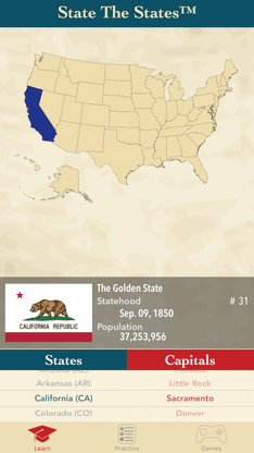 State The States and Capitals screenshot 1
