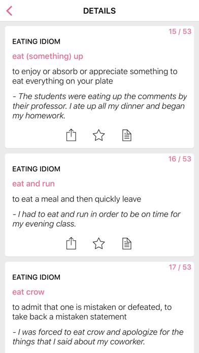 Food Animal idioms in English Screenshot