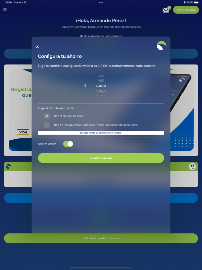 Millas Para el Retiro