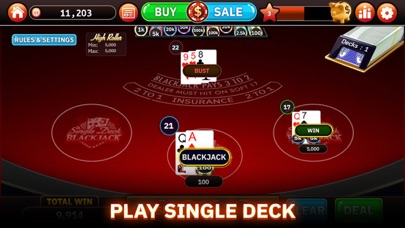 Blazing Bets Blackjack 21 Screenshot