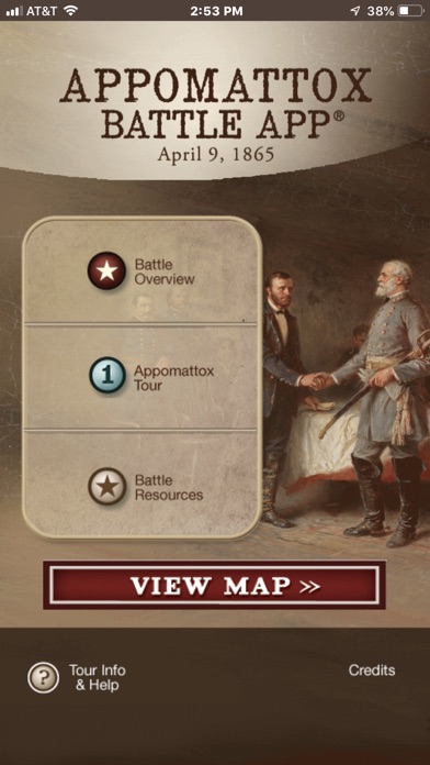 Appomattox Battle App Screenshot