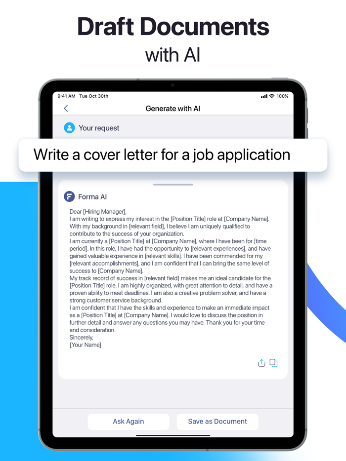 Forma AI PDF Editor and Creator