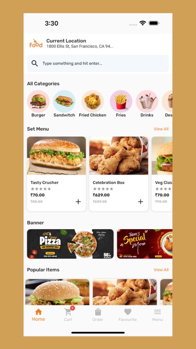 Foodiee: Single Restaurant App Screenshot