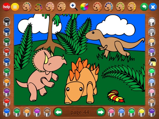 Screenshot #4 pour More Dinosaurs Coloring Book