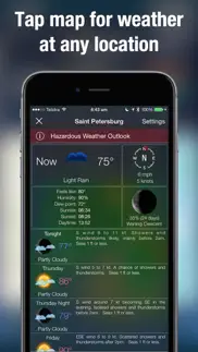 doppler radar map live pro iphone screenshot 2