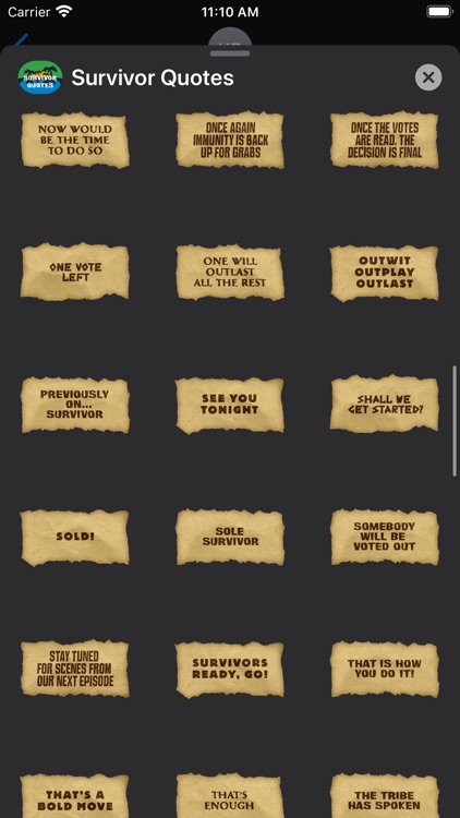 Quotes from Survivor screenshot-4