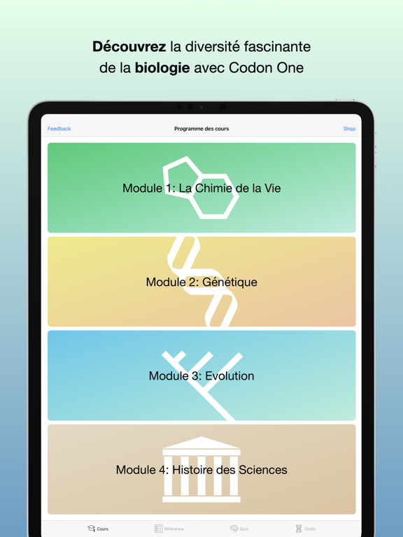 Screenshot #4 pour Codon One: Apprendre Biologie