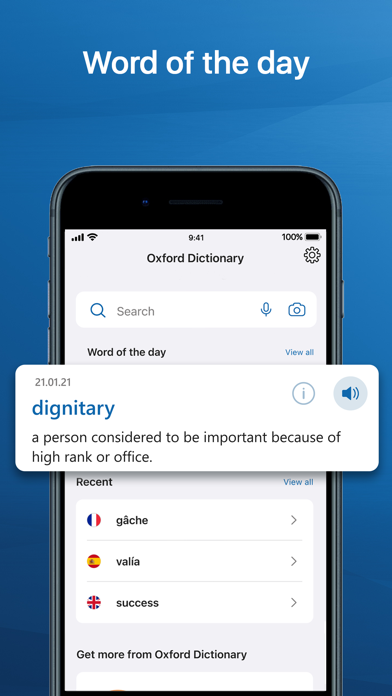 Oxford Dictionary Screenshot