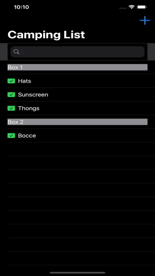 #1. Camp List (iOS) 由: Gerard Grundy