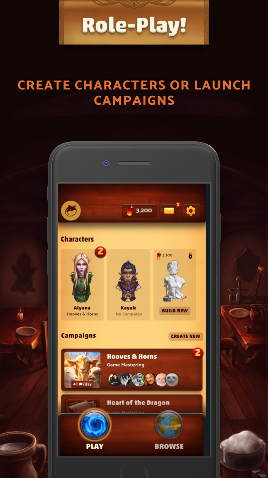 #6. Dungeon Realms: Chat & Roll (iOS) 由: Fireball Inc.