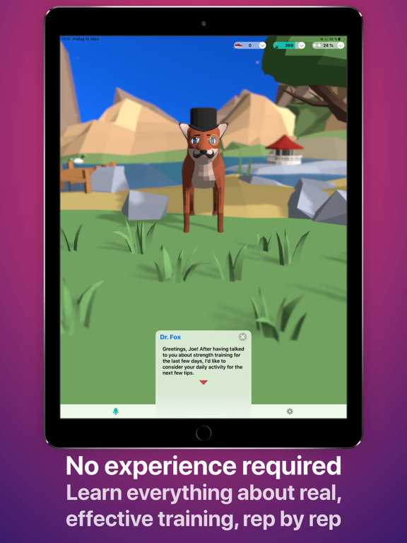 Treeceps: Fitness Workout Game iPad screenshot 8 - Health & Fitness app