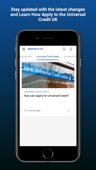 Universal Credit App UK Guide Screenshot