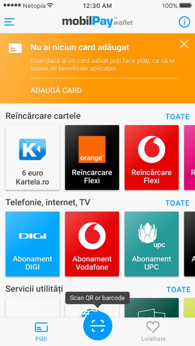mobilPay Wallet Screenshot