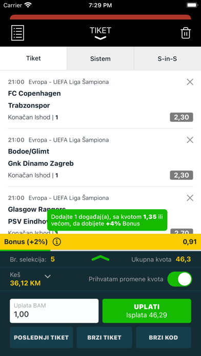 Meridianbet.BA Screenshot