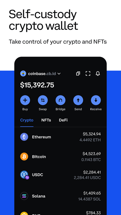 Coinbase Wallet: NFTs & Crypto Screenshot