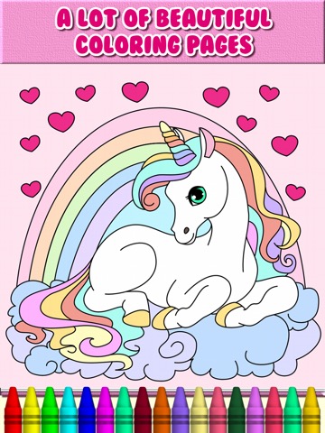 Pony Unicorn Coloring Bookのおすすめ画像10