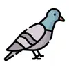 Pigeon Stickers delete, cancel