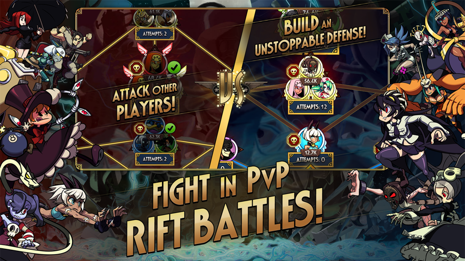 #5. Skullgirls: Fighting RPG (iOS) Von: Autumn Games