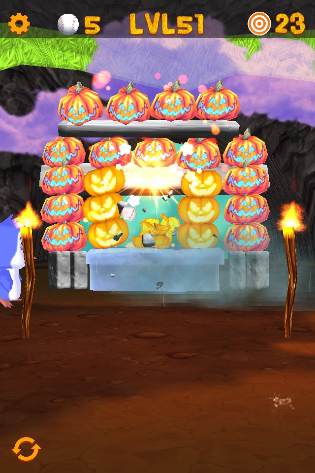 Swipe & Knockdown Pumpkins 2 screenshot 4