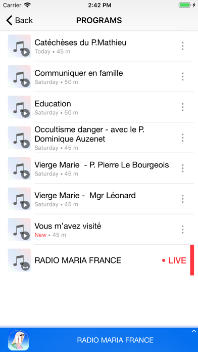 Screenshot #3 pour Radio Maria France