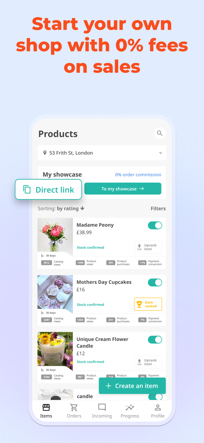 Flowwow Seller manage and sell