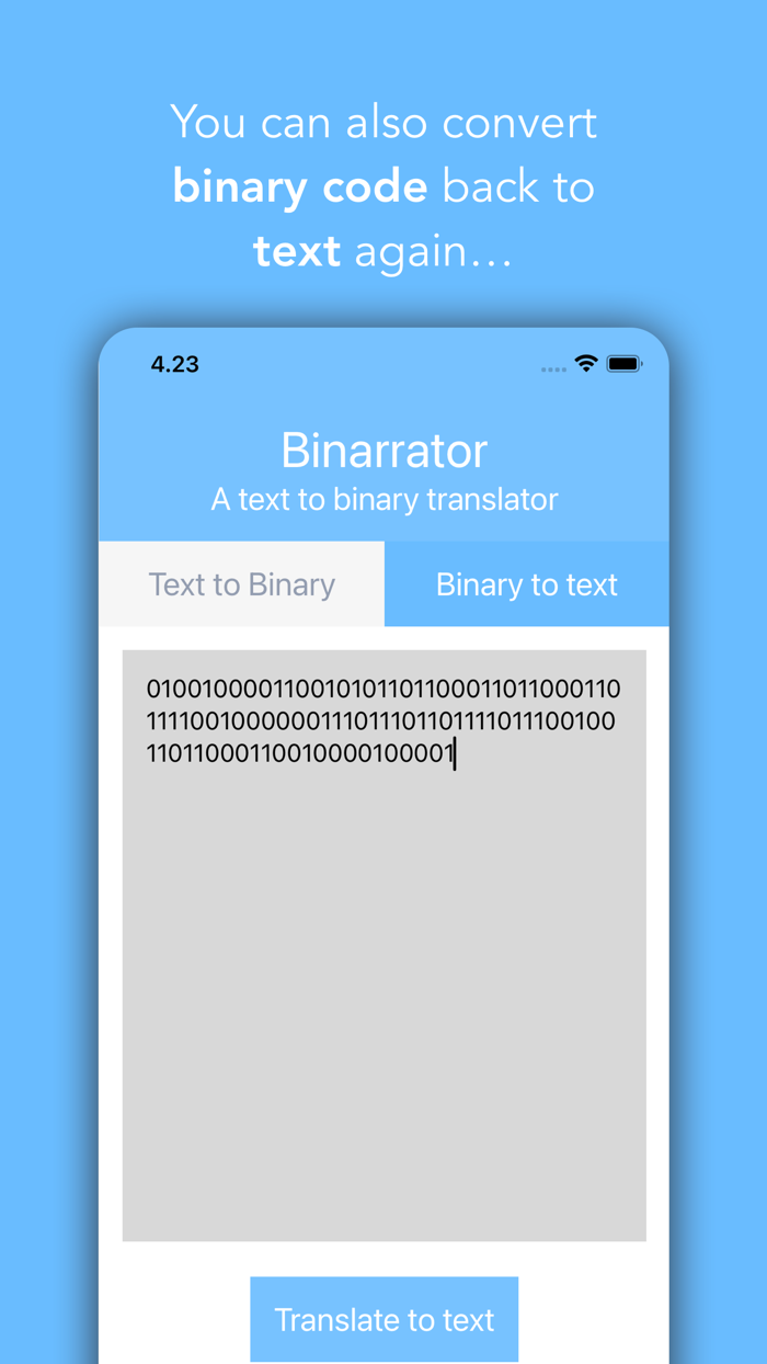 Binarrator - binary translator