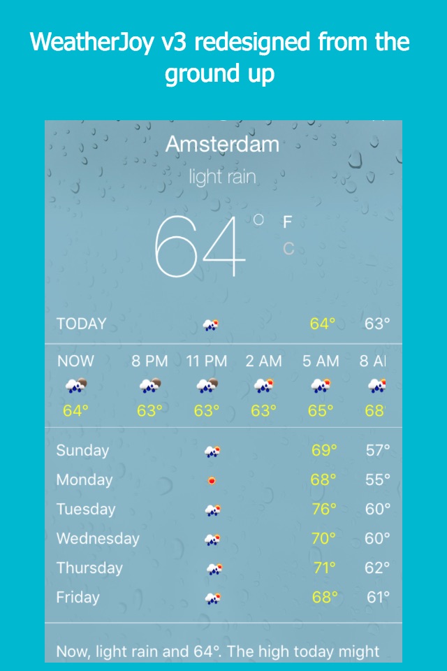 WeatherJoy screenshot 2