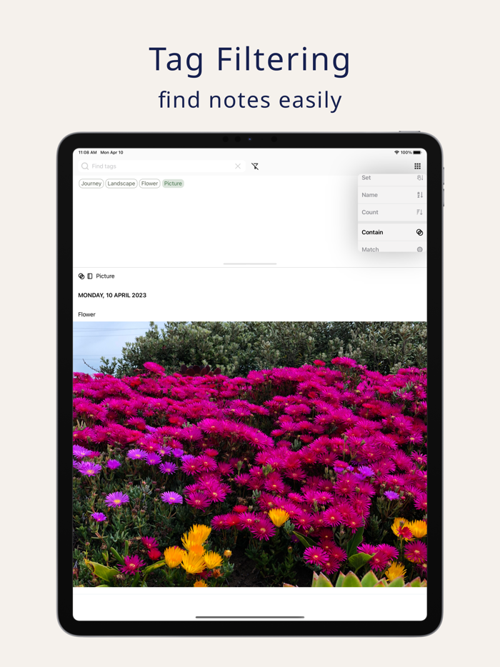 Roamee - many Notes and Tags