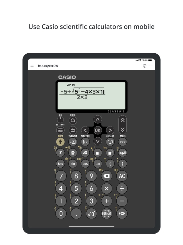 Virtual casio scientific calculator top