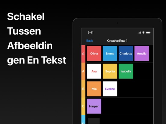 Tier List Maker: Set List Make iPad app afbeelding 3