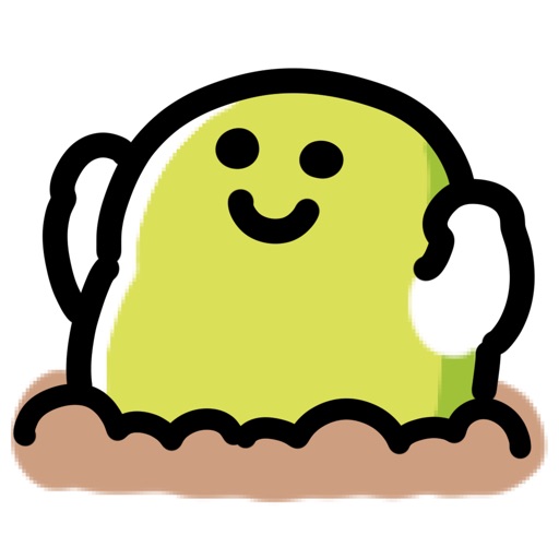 anime fava bean sticker