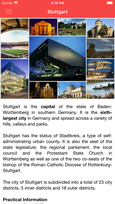 Screenshot #1 pour Stuttgart City Guide