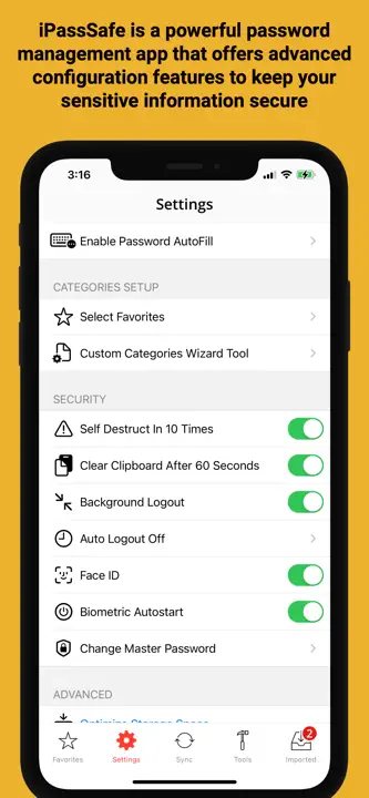 Password Manager iPassSafe: Screenshot 8 von 10