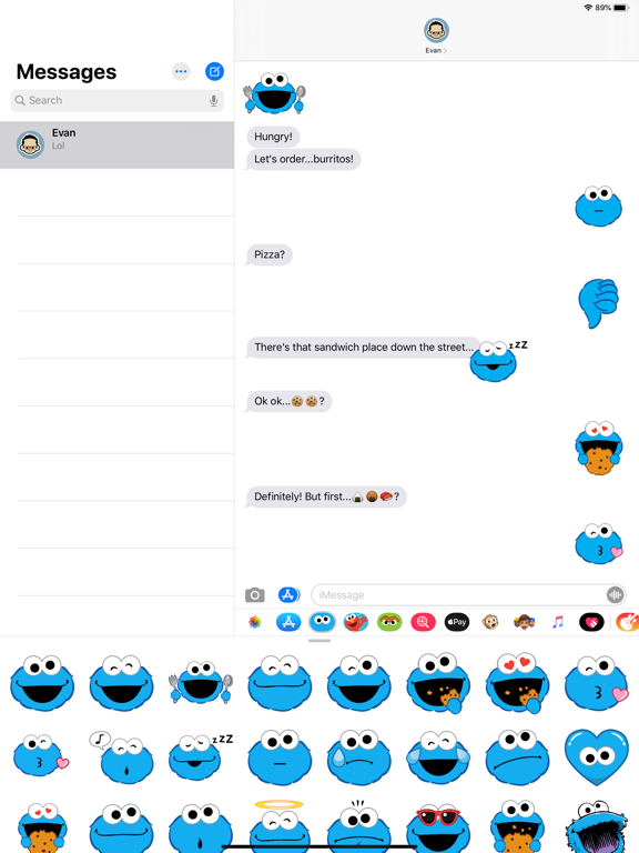 Cookie Monster Stickersのおすすめ画像2