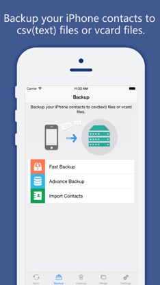 Contacts Sync, Backup & Clean screenshot 2