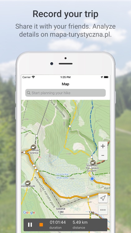 Hiking Map Poland screenshot-4