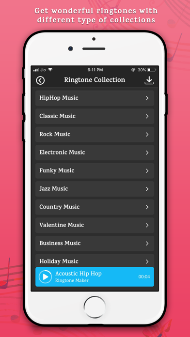 Ringtone Maker for iPhones Screenshot
