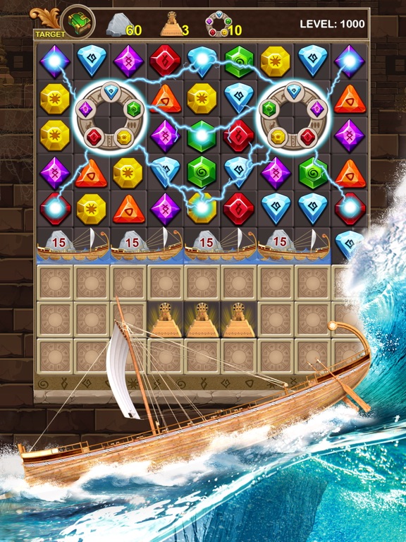 Jewel Ancient Treasure iPad screenshot 5 - Games app