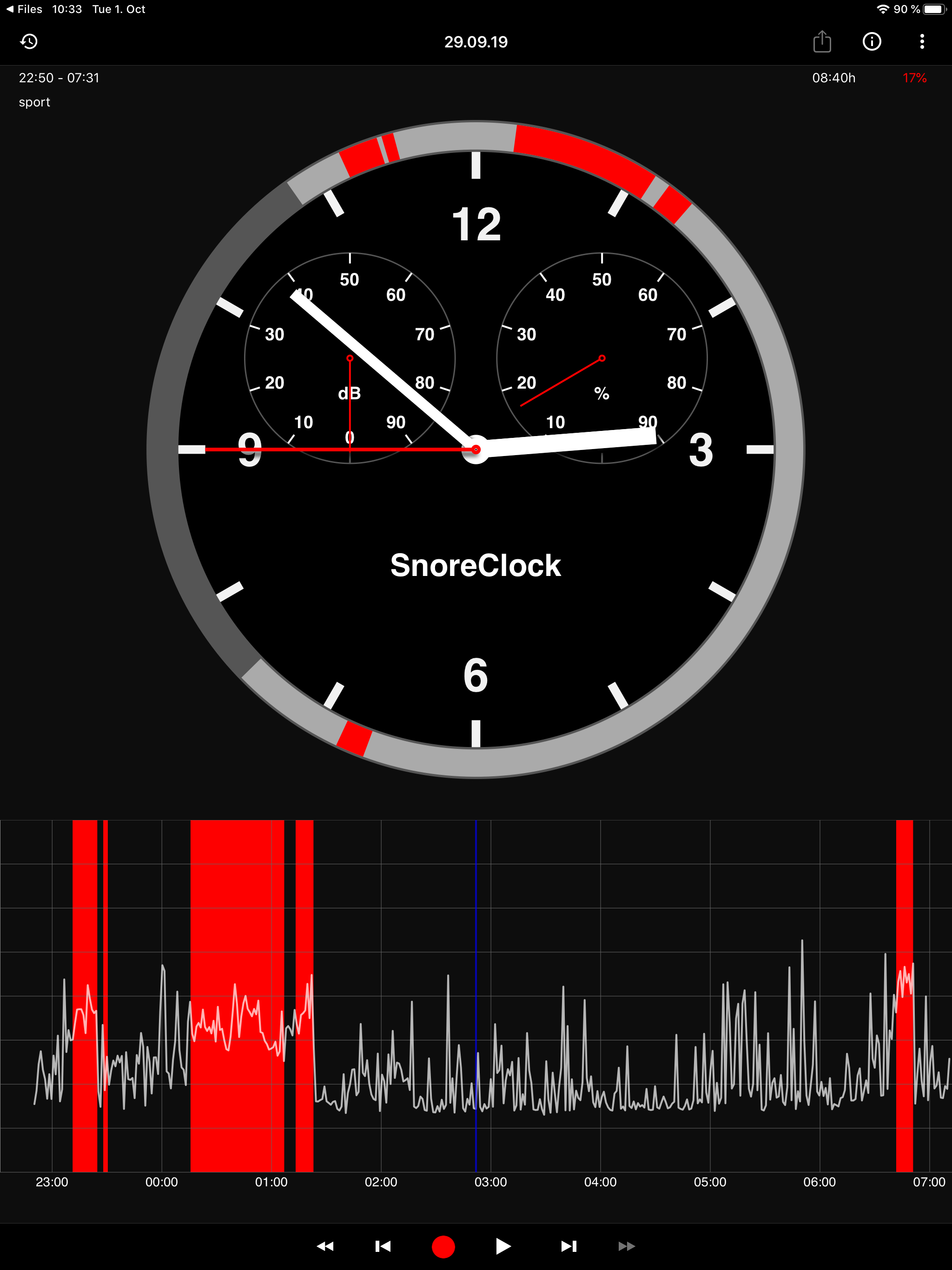 SnoreClock - Do you snore?
