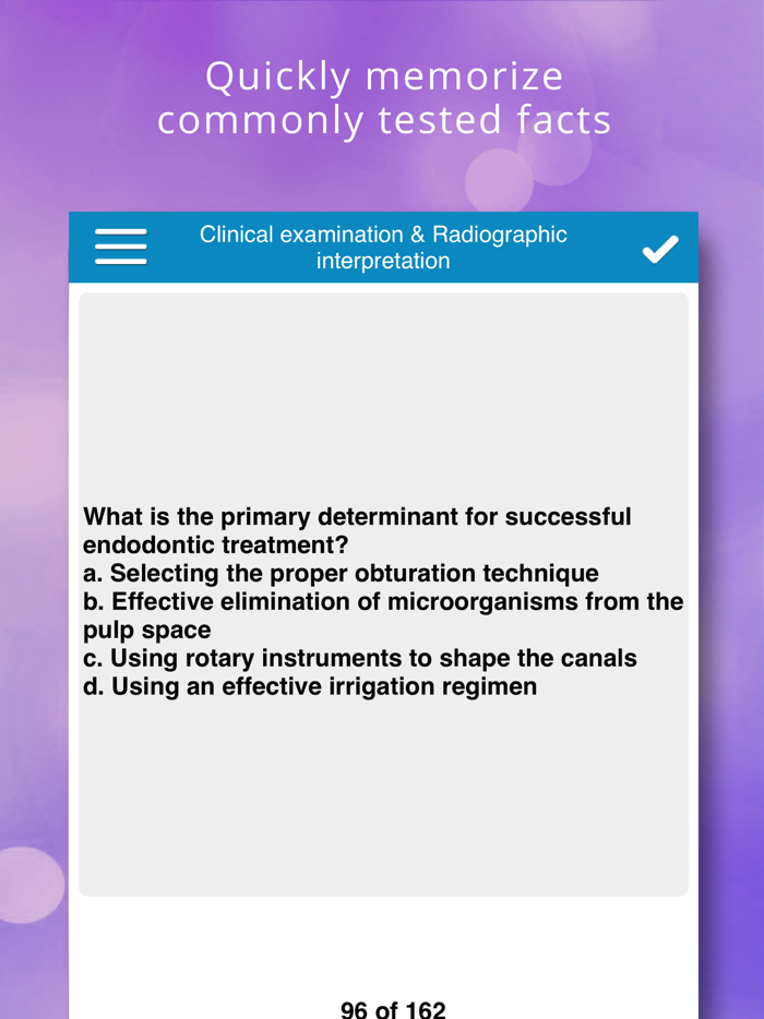 Endodontics Cram Cards