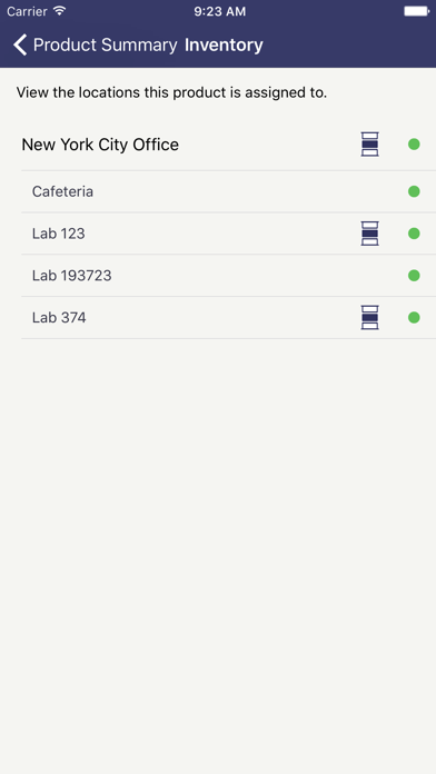 SDS / Chemical Management Screenshot