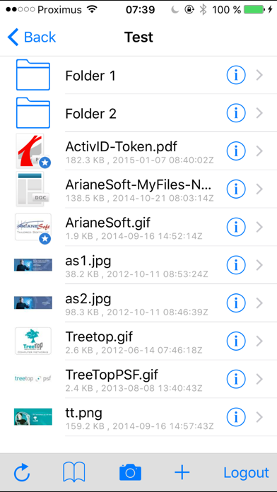 ArianeSoft MyFiles Screenshot