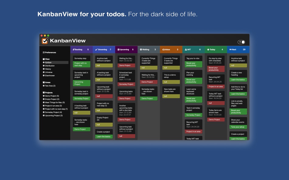 #7. KanbanView (macOS) 由: Alexander Willner
