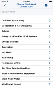 chevron start-work checks iogp iphone screenshot 3