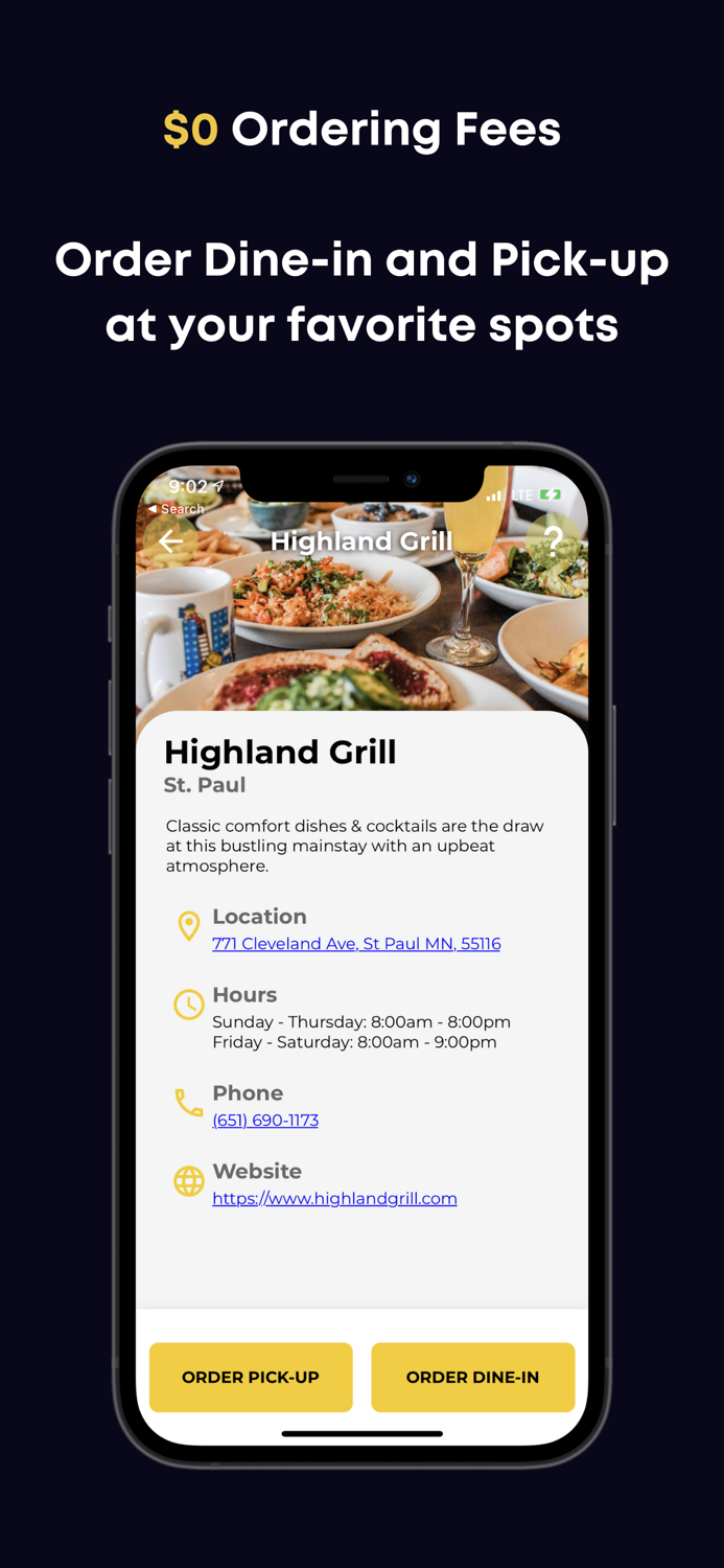 Tavolo - Reserve Order Pay
