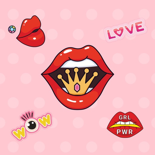 Hot Girl Lips Sticker icon