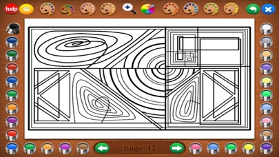 Geometric Designs Coloring Screenshot